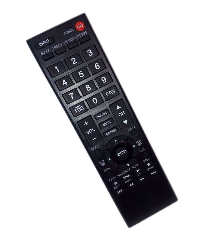 JustFine Replaced Remote Control Compatible for Toshiba 55L310U 40SL412U 50L1400 40SL412 50L1400U LED HDTV TV - Image 1